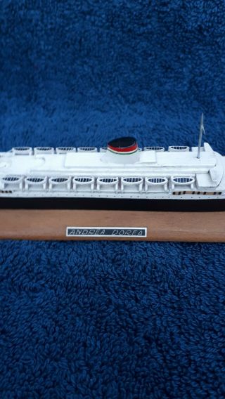 Andrea Doria wooden model vintage ITALIA Italian Line steamship rare Ocean Liner 3