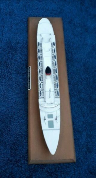 Andrea Doria wooden model vintage ITALIA Italian Line steamship rare Ocean Liner 4