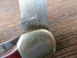 VTG CASE XX 6265 SAB REDBONE 2 BLADE FOLDING HUNTER KNIFE - ORIG & UNTOUCHED COND 7