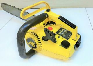 VINTAGE McCULLOCH POWER MAC 6 CHAINSAW w/ 16 