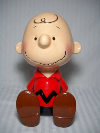 Very Rare Vintage Schmid 11 " Sitting Charlie Brown Porcelain Figure Musical