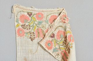 Antique 18th C.  Ottoman Turkish Armenian Yaglik Embroidery Textile