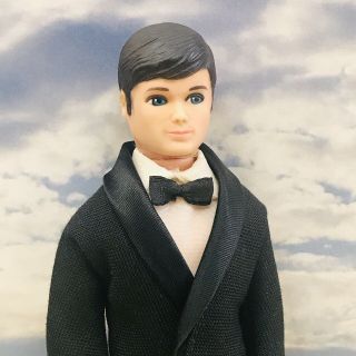 Vintage Topper Dawn Doll - HTF Hard Leg Gary Doll In Black Tie ‘N Tux 2