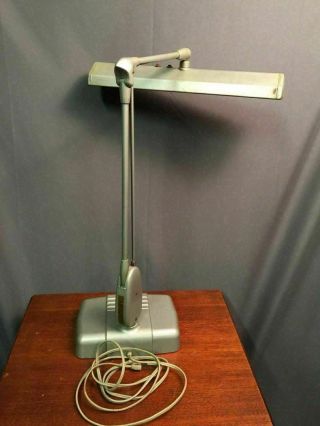 Dazor Floating Light Fixture Vintage Mod Century Drafting Task Lamp Made In USA 3