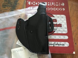 Vintage Don Hume Street Guard Leather Retention Holster For Beretta 92fs 96d