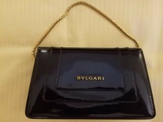 BVLGARI Serpenti Forever Rare Sea - Toy Bag Metallic Blue Leather Retail $795 2