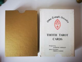 Vintage Thoth Tarot deck Aleister Crowley Ordo Templi Orientis Collectable Rare 3