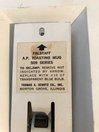 Falstaff Toasting Mugs Sign Clock Vintage 5