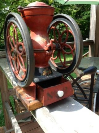 Enterprise Mfg.  Co.  Antique Coffee Grinder Cast Iron