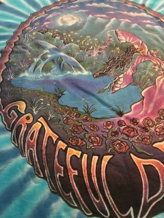 Grateful Dead T - Shirt Vintage 1992 Summer Tour Shirt XL DuBois GDM Tie Dyed EUC 6