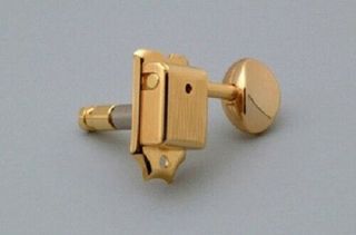 - Gotoh Sd91 6 - In - Line Locking Tuning Keys,  Vintage Style - Gold
