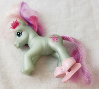 Loop De La My Little Pony 1983 G1 W/ Pink Mane & Tail & Glitter Stars
