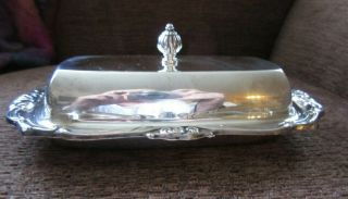 Vintage Antique Fisher Sterling Covered Butter Dish,  Glass Insert 3