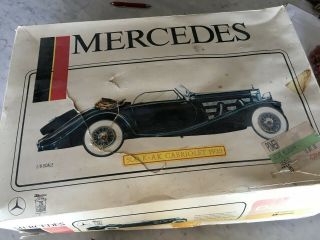 Vintage Museum Quality Kit 1:8 Pocher Mercedes - Benz 500k - Ak Cabriolet