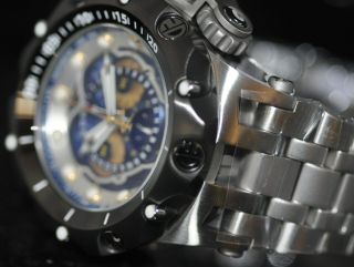 Invicta Men ' s Rare Venom Swiss Multifunction Chrono Blue Dial Steel Watch 20427 2