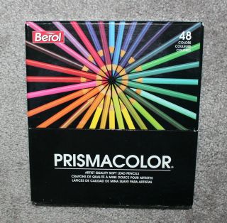 Nos Berol Prismacolor 48 Colored Pencil Set Pc955 Vtg 90s 1993 Artist