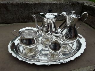 Old Mappin & Webb Quality 5 Piece Silver Plated Tea Set