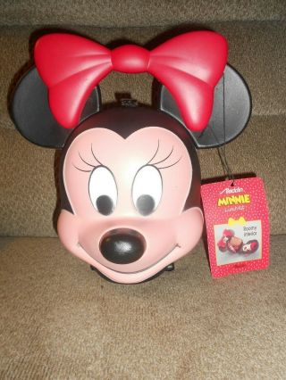 Vintage Disney Aladdin Minnie Mouse Head Lunch Box/kit - Thermos - With Tag