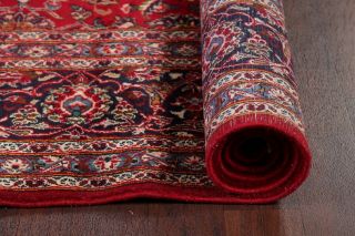 Vintage Traditional Floral RED Persian Oriental Hand - Knotted 10x13 Area Rug Wool 10