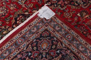 Vintage Traditional Floral RED Persian Oriental Hand - Knotted 10x13 Area Rug Wool 11
