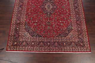 Vintage Traditional Floral RED Persian Oriental Hand - Knotted 10x13 Area Rug Wool 5