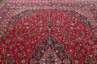 Vintage Traditional Floral RED Persian Oriental Hand - Knotted 10x13 Area Rug Wool 7