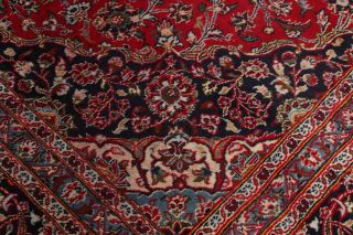 Vintage Traditional Floral RED Persian Oriental Hand - Knotted 10x13 Area Rug Wool 9