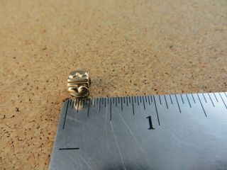 Authentic Pandora 14k 585 ALE Yellow Gold Clip On Heart Charm 750243 Retired 302 8