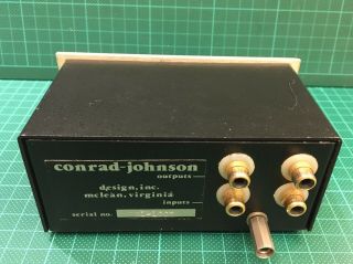 Conrad - Johnson TR - 1 Moving Coil Cartridge Step - Up Transformer Fully RARE 2