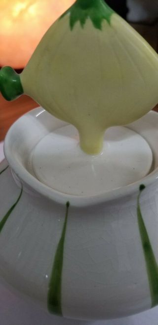 Vintage Holt Howard Pixieware Onion Jar And Drip Spoofy Spoon 3