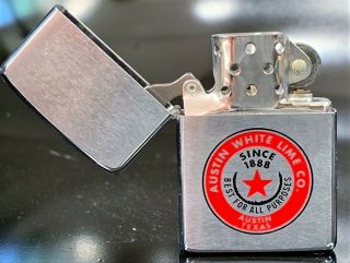 Vintage 1967 Nos Unlit Zippo Full Size Ad Lighter W/orig.  Box & Paper Exc. ,  Cond.