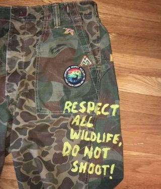 Polo Ralph Lauren Camo Sportsman Pants Loose Fit Respect All Wildlife 32x30