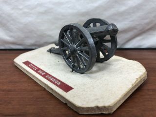 Old House Attic Find Vintage Die - Cast Metal Antique Toy Civil War Cannon 3