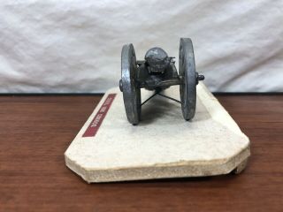 Old House Attic Find Vintage Die - Cast Metal Antique Toy Civil War Cannon 4