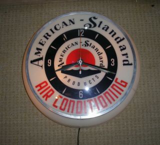 Vintage American Standard Air Conditioning Advertising Clock