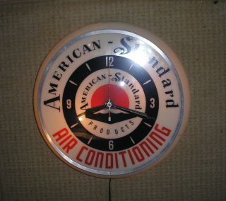 Vintage American Standard Air Conditioning advertising clock 2