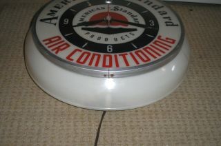 Vintage American Standard Air Conditioning advertising clock 5