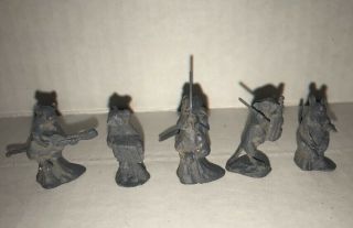 Vintage Miniature Lead Figures Band Of Mice