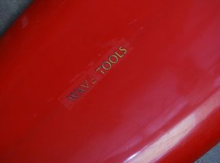Vintage RED Wave Tools Surfboard - Retro Pintail Gun w/ Longboard Single Fin 2