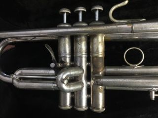 Bach Stradivarius 37 vintage early Elkhart 1971 silver trumpet 3