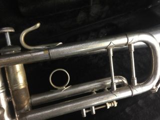 Bach Stradivarius 37 vintage early Elkhart 1971 silver trumpet 5
