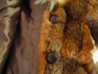 Vintage Women ' s Panache Rabbit Fur Coat Jacket Size Small Medium 5