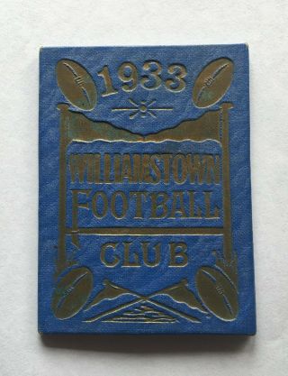 Vintage 1933 Williamstown Football Footy Club Members Ticket Vfa Afl Team