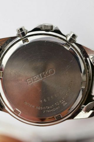Vintage Mens Seiko Chronograph Quartz Watch 7T92 - 0DW0 JDM Japan G735/59.  4 5