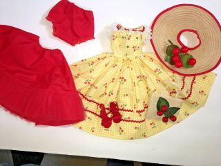 3 Days Only Vintage Madame Alexander Cissy Doll ❤ ‘cherries Ala Mode’ Outfit