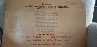 Vintage Ouija Board 1920 ' s Fuld 2