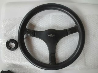 350mm 14in Italvolanti Formel Vintage Leather Steering Wheel