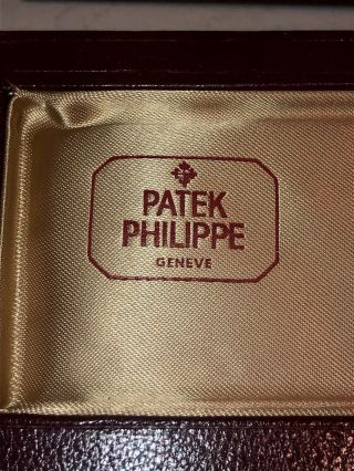 90’s VINTAGE PATEK PHILIPPE MENS WATCH BOX 3520D CALATRAVA Paperwork Hang Tag 8