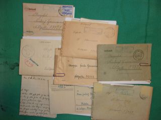 Translated Ww2 German Feldpost 8 Letters (d)