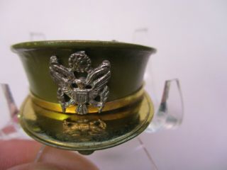 Metal Miniature U.  S.  Army Visor Cap Locket